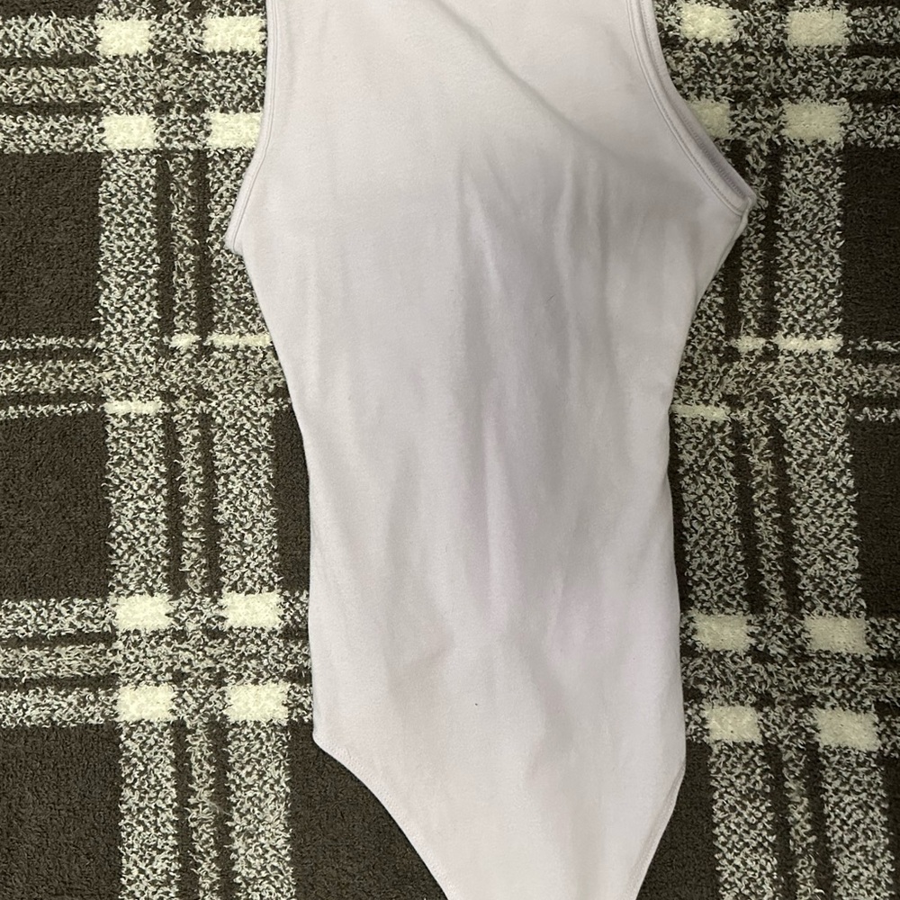 AE bodysuit twist back lilac purple